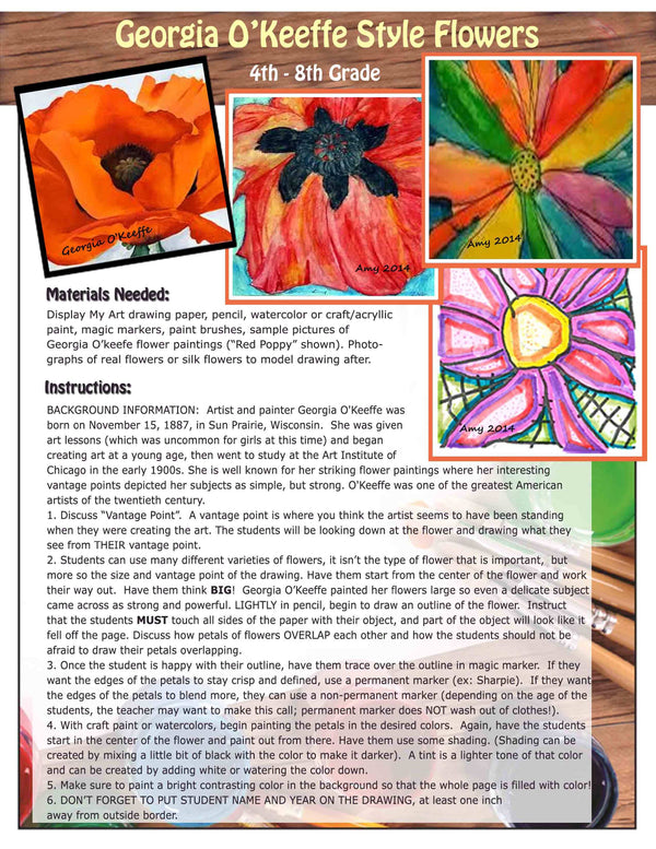 4-8 Georgia OKeefe Flowers