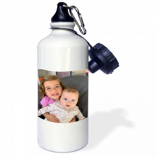 21oz Stainless Steel Water Bottle with 2 caps and 1 clip