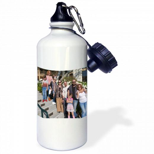 21oz Stainless Steel Water Bottle with 2 caps and 1 clip