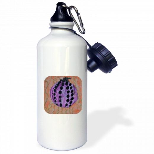 21oz Stainless Steel Water Bottle with 2 caps and 1 clip