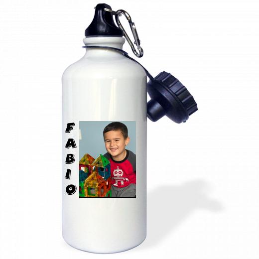 21oz Stainless Steel Water Bottle with 2 caps and 1 clip
